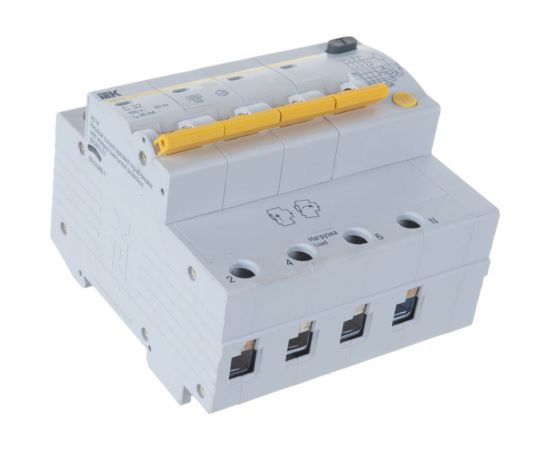 Дифавтомат АД-14 4п, ""C"", 32А, 30мА IEK MAD10-4-032-C-030 – изображение 3