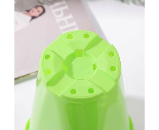 Горшок для цветов СИМАЛЕНД Роза 2 л, 14 см, 20 см, зеленый 4047793 – изображение 3