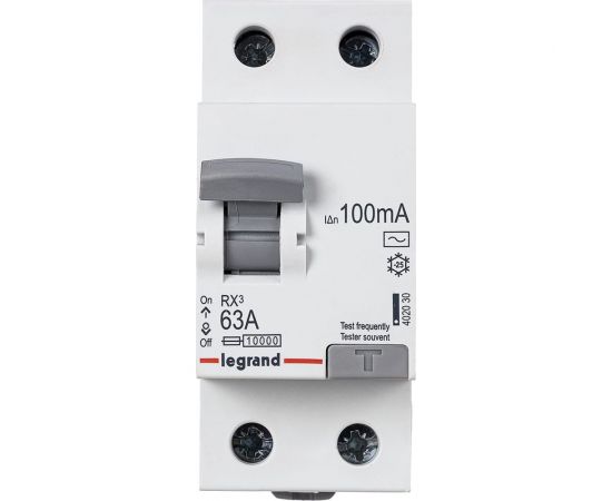 Выключатель дифференциального тока Legrand Rx3 100ма 63а 2п Ac 402030 – изображение 3