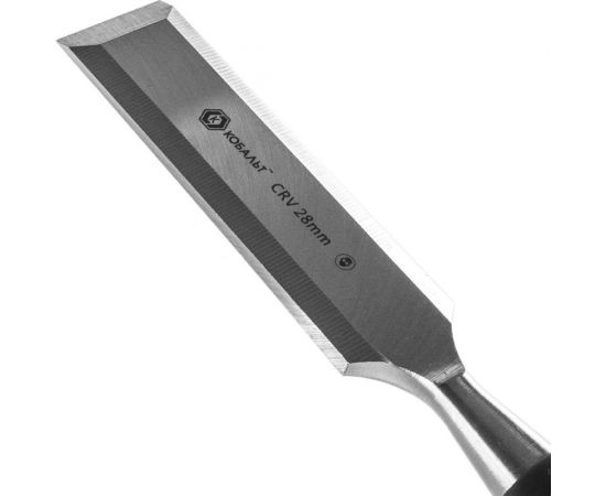 Плоская стамеска (28 х 140 мм, CR-V, блистер) КОБАЛЬТ 245-619 – изображение 3