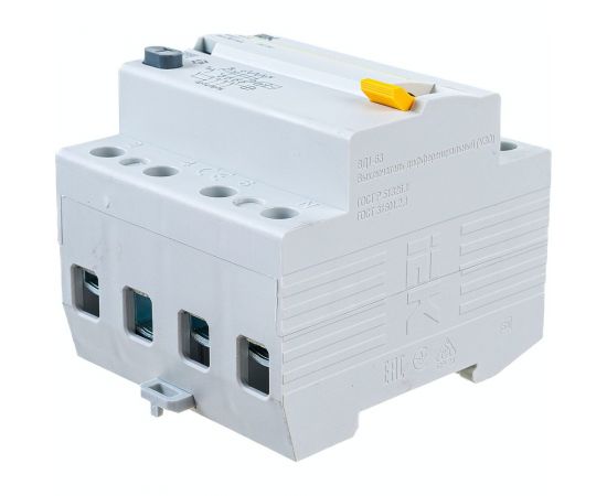 Выключатель дифференциального тока IEK 4п 16A 30mA тип AC ВД1-63 ИЭК MDV10-4-016-030 – изображение 3