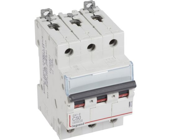 Автоматический модульный выключатель Legrand 3п C 50А 6кА DX3-E Leg 407296 1009876 – изображение 3