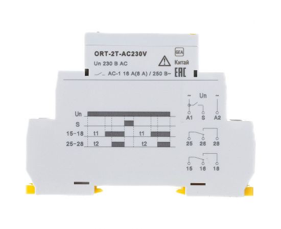 Реле времени IEK ORT 2 контакта, 230В, AC ORT-2T-AC230V – изображение 4