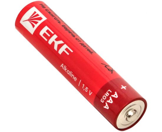 Алкалиновая батарейка EKF типа ААА(LR03) шринк 4шт. LR03-SR4 – изображение 4