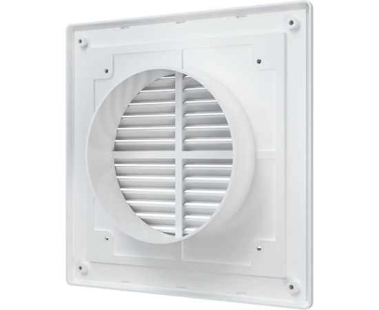 Решетка вентиляционная 2121R12F приточно-вытяжная (208x208 мм; с фланцем 125 мм; АБС) ERA 90-01118 – изображение 4