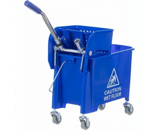 Пластиковое ведро с отжимом Baiyun 20 л., синий AF08068-B – изображение 4