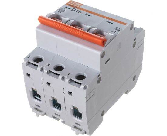 Автоматический выключатель TDM ВА47-29 3Р 16А 4.5кА D SQ0206-0173 – изображение 4