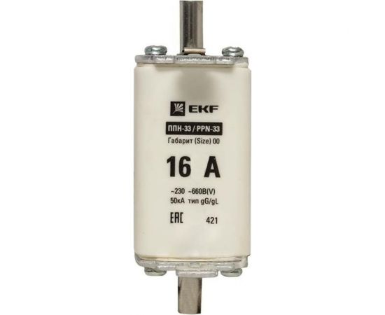 Плавкая вставка EKF ППН-33 160/16А габарит 00 fus-33/160/16 – изображение 4