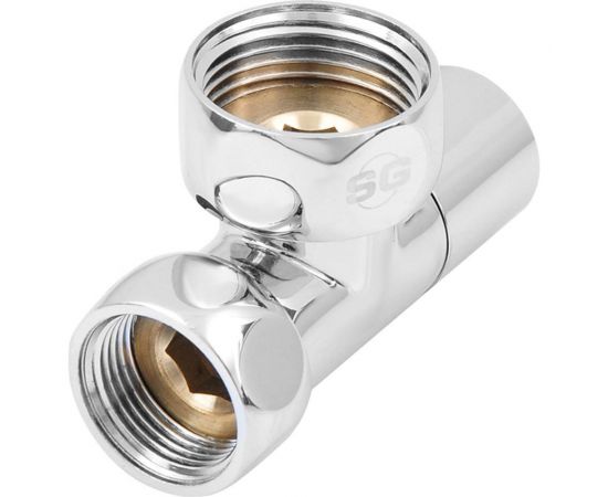 Угловой кран-вентиль SG, ручка колпак, хром, 1х3/4 г/г, 2 шт 8511SCH1005/2 – изображение 5