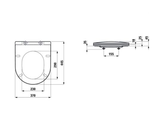 Сиденье Laufen PRO микролифт с крышкой slim, белый, для унитазов 8989660000001 00027237 – изображение 10