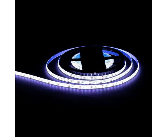 Светодиодная лента OGM 12В, 9,6Вт/м, smd2835, 120д/м, ip65, 7лм/чип, подложка 8мм, 5м, 6500к. / LSE-261 