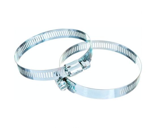 Хомуты Зубр ЭКСПЕРТ оцинкованные просечная лента 12мм 65-89мм 2 шт 37805-065-89-2 