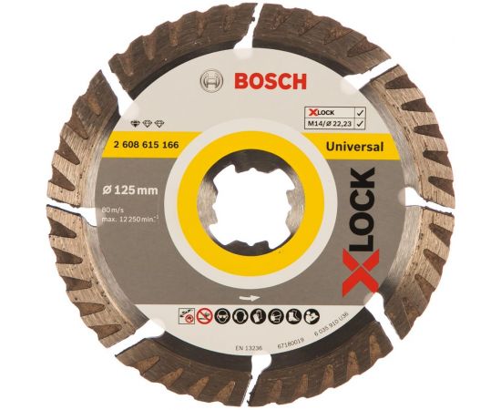 Диск алмазный Standard for Universal X-LOCK (125х22.2 мм) Bosch 2608615166 