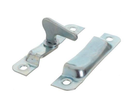 Форточная завертка СКОБЯНОЙ ЗФ-1, 2 шт., цинк 002376 