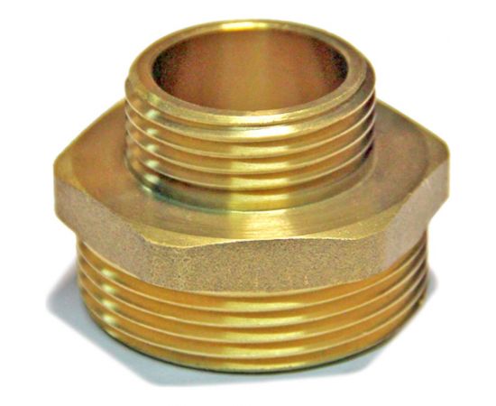 Переходной ниппель Гроссис (латунь) НР 1 1/2"" х 1"", шт 0730413 