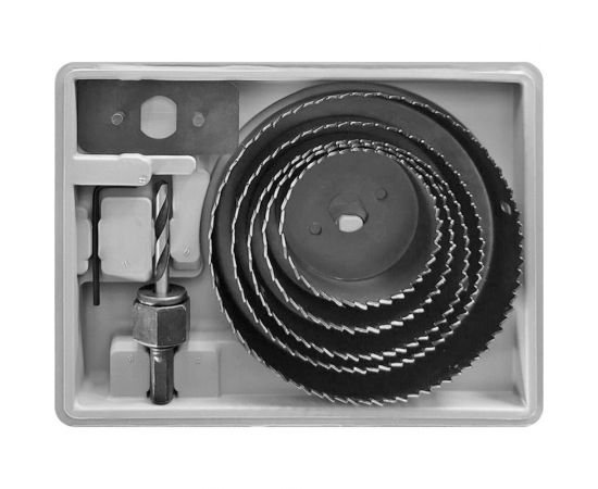 Пилы круговые 68 -127 мм, Профи (5 шт: 68, 72, 82, 102, 127 мм) в кейсе FIT 36764 