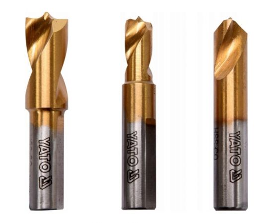 Набор сверл YATO 3 предмета для высверливания точечной сварки YT-28921 