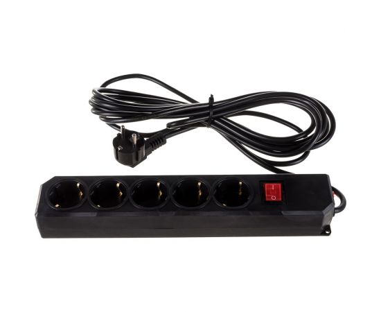 Сетевой фильтр Gigant с заземлением ПВС 3x0,75 3500Вт 5 гнезд 5м 80097 