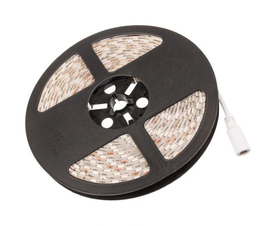 Светодиодная лента Lamper LED силикон 5м, 12В, 10мм, IP65, SMD 5050, 60 LED/m, свет желтый 141-492 