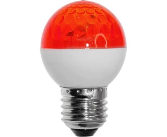 Светодиодная лампа-шар для украшения NEON-NIGHT диаметром строб e27 диам.50 красная 411-122 
