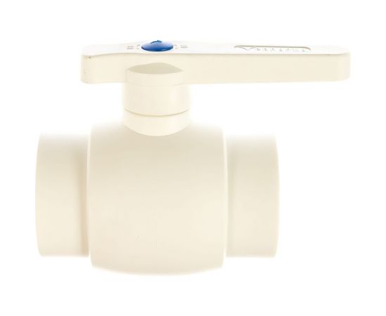 Полнопроходной шаровой кран PRO AQUA PP-R белый d-50 мм PA40016 