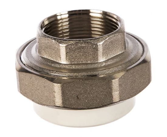 Комбинированная разъемная муфта (американка) PRO AQUA PP-R ВР белая d-50 мм 1 1/2" PA20022b 