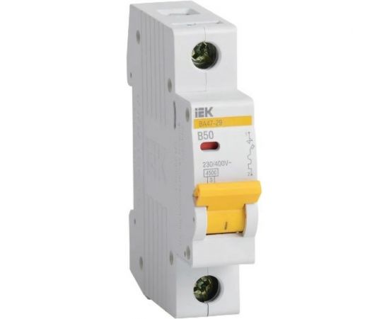 Автоматический выключатель IEK ВА47-29 1Р 50А 4,5кА х-ка В ИЭК MVA20-1-050-B – изображение 2