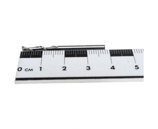 Фреза спиральная двухзаходная (3.175х10х38 мм; хв-к 3.175 мм) N2LX3.10 DJTOL 1907 – изображение 2