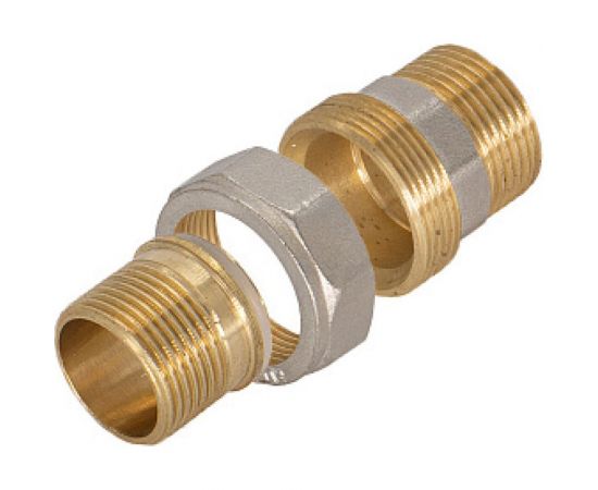 Соединитель СТМ с накидной гайкой, прямой, 1/2"", штуцер-штуцер CRSAM012 – изображение 2