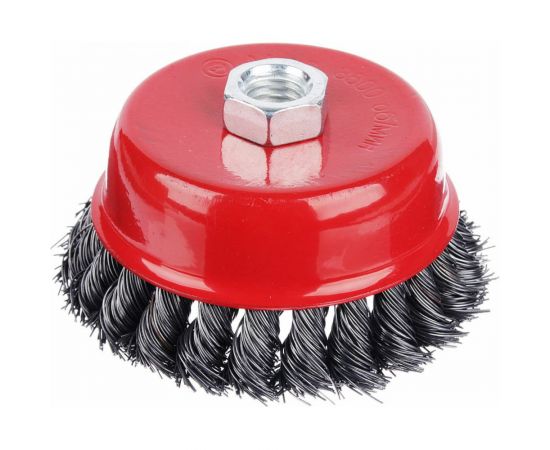 Щетка металлическая чашка (100 мм; М14; крученая проволока) для УШМ ЕРМАК 656-047 – изображение 2