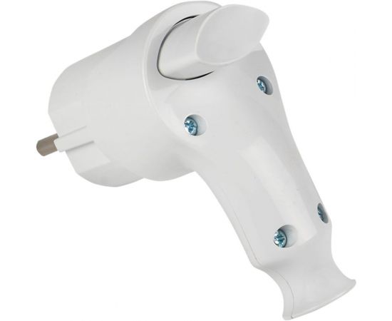 Вилка с кнопкой извлечения EKF с заземлением белая 16А 250В AVP-16-k – изображение 2