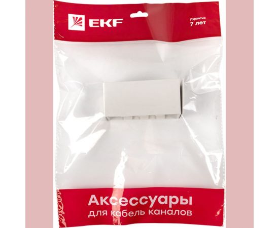 Соединитель EKF Plast PROxima, белый 2шт conw-100-40x2 – изображение 2