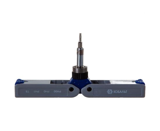 Реверсивная складная отвертка КОБАЛЬТ с набором бит для точных работ 245-466 – изображение 2