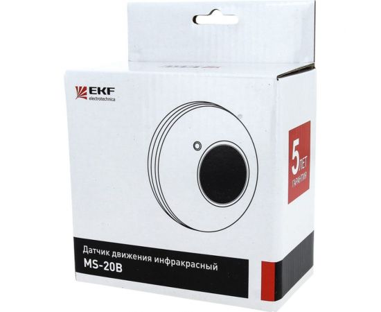 ИК датчик движения EKF потолочный 1200Вт 360гр. до 6м IP20 MS-20B PROxima dd-ms-20B – изображение 2