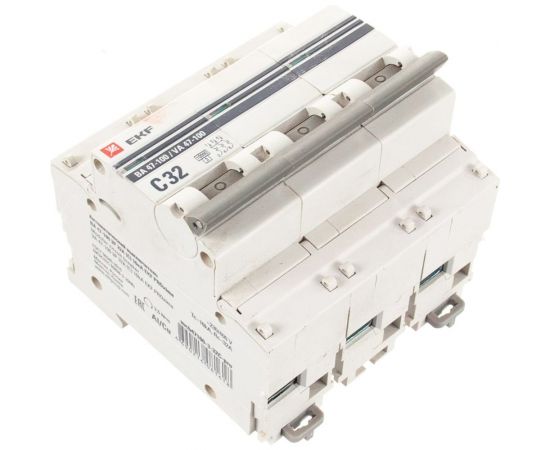 Автоматический выключатель EKF 3P 32А 10kA ВА 47-100 PROxima SQmcb47100-3-32C-pro – изображение 2