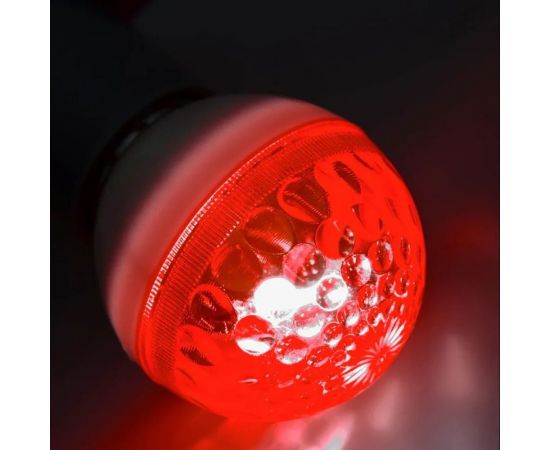 Светодиодная лампа-шар для украшения NEON-NIGHT диаметром строб e27 диам.50 красная 411-122 – изображение 2