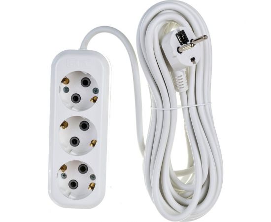 Трехместный сетевой удлинитель с заземлением LUX У3-Е, 7м, 4606400414667 – изображение 2