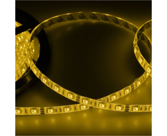 Светодиодная лента Lamper LED силикон 5м, 12В, 10мм, IP65, SMD 5050, 60 LED/m, свет желтый 141-492 – изображение 3
