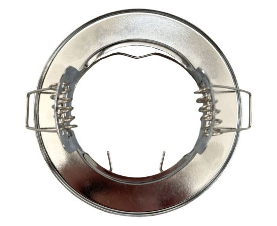 Встраиваемый светильник truEnergy с цоколем gu5.3 d80xh30мм ip20 хром/сталь 21200 – изображение 3