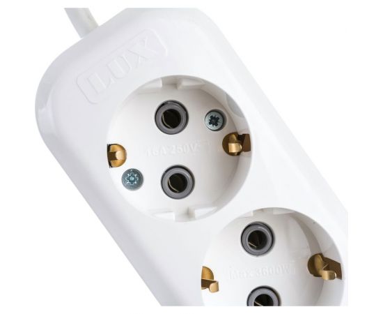 Трехместный сетевой удлинитель с заземлением LUX У3-Е, 7м, 4606400414667 – изображение 3