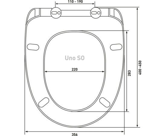 Сиденье дюропласт Berges Uno SO крепление микролифт, быстросъемное, металл 010103 527220 – изображение 4