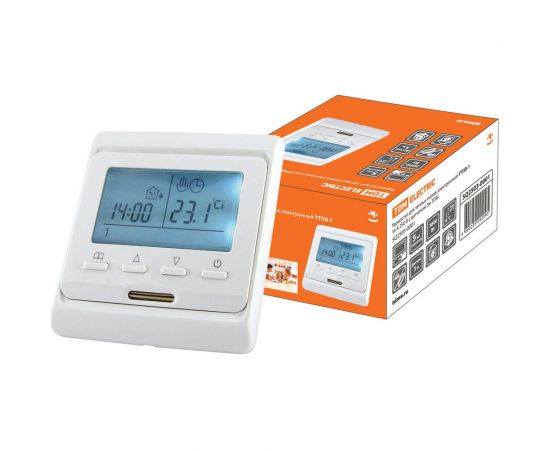Электронный термостат для теплых полов TDM ТТПЭ-1 16А, 250В, с датчиком 3 м SQ2503-0001 – изображение 5