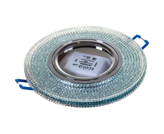 Встраиваемый светильник Ecola MR16 LD7069 GU5.3 с подсветкой "Модерн" Прозрачный Хром 25x95 FT16CMEFB – изображение 5