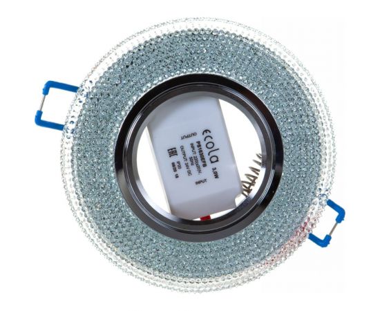 Встраиваемый светильник Ecola MR16 LD7069 GU5.3 с подсветкой "Модерн" Прозрачный Хром 25x95 FT16CMEFB – изображение 6