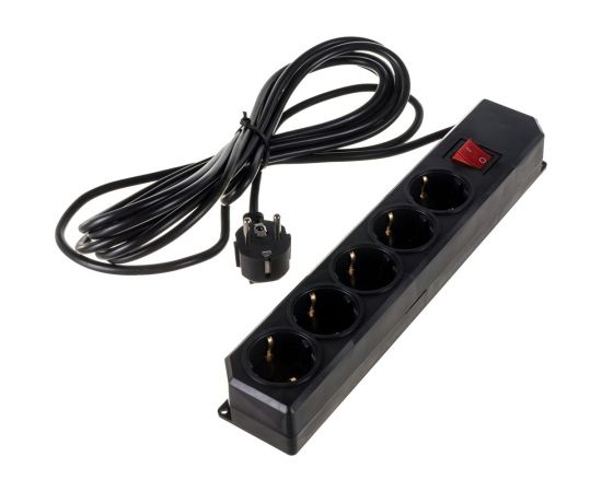 Сетевой фильтр Gigant с заземлением ПВС 3x0,75 3500Вт 5 гнезд 5м 80097 – изображение 7