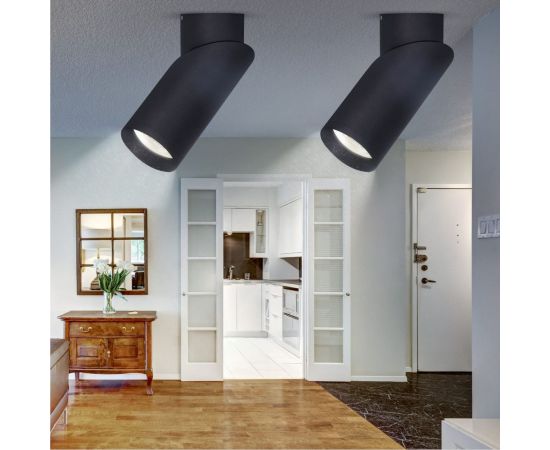 Настенно-потолочный светильник ЭРА спот OL18 BK MR16/GU10, черный, Б0054385 – изображение 8