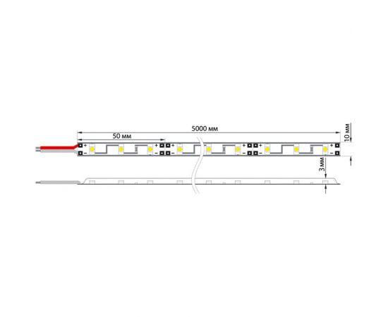Светодиодная лента Lamper LED силикон 5м, 12В, 10мм, IP65, SMD 5050, 60 LED/m, свет желтый 141-492 – изображение 8