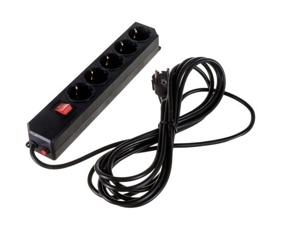 Сетевой фильтр Gigant с заземлением ПВС 3x0,75 3500Вт 5 гнезд 5м 80097 – изображение 8