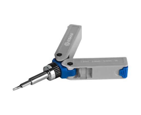 Реверсивная складная отвертка КОБАЛЬТ с набором бит для точных работ 245-466 – изображение 8