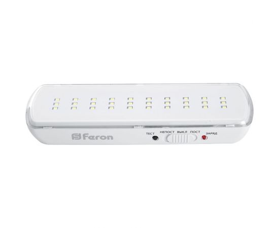 Аварийный светильник FERON 30 LED AC/DC, белый, EM110 41532 